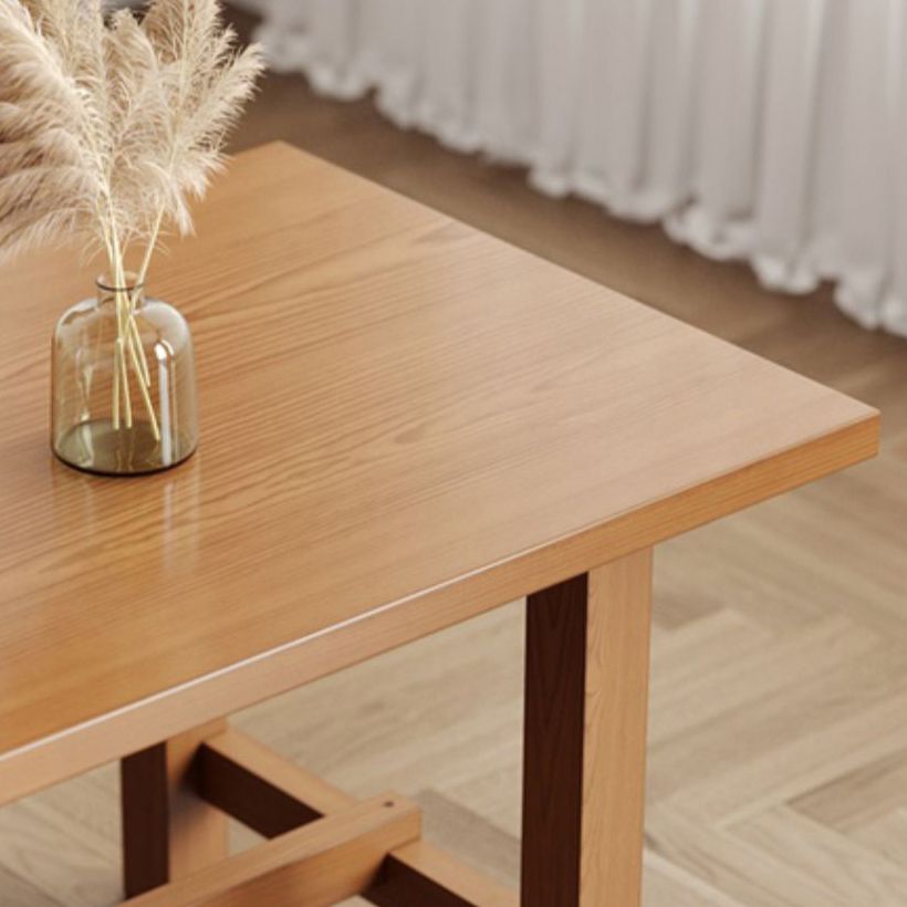 Solid Wood Dining Table Modern Rectangle Table with Trestle Base Clearhalo ' dining_table' 'Dining Tables & Seating' 'Dining Tables' 'furn' 'furn_dining_table' 'Furniture' 'furniture_dining_table' 'Kitchen & Dining Furniture' 'kitchen&dining_furn' 'kitchen' 'kitchen_dining_table' 1200x1200_32e57933-976e-4f95-ae9e-de64c96788f0