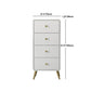 Contemporary Wooden Chest in White, Rectangle Accent Chest with Drawers