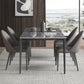 Simple Style Sintered Stone Table 4 Legs Aluminum Base Rectangle Table for Home Clearhalo ' dining_table' 'Dining Tables & Seating' 'Dining Tables' 'Furniture' 'furniture_dining_table' 'Kitchen & Dining Furniture' 'kitchen&dining_furn' 'kitchen' 'kitchen_dining_table' 1200x1200_32e9626d-660c-4e7f-a6a2-bf2b4573ab44