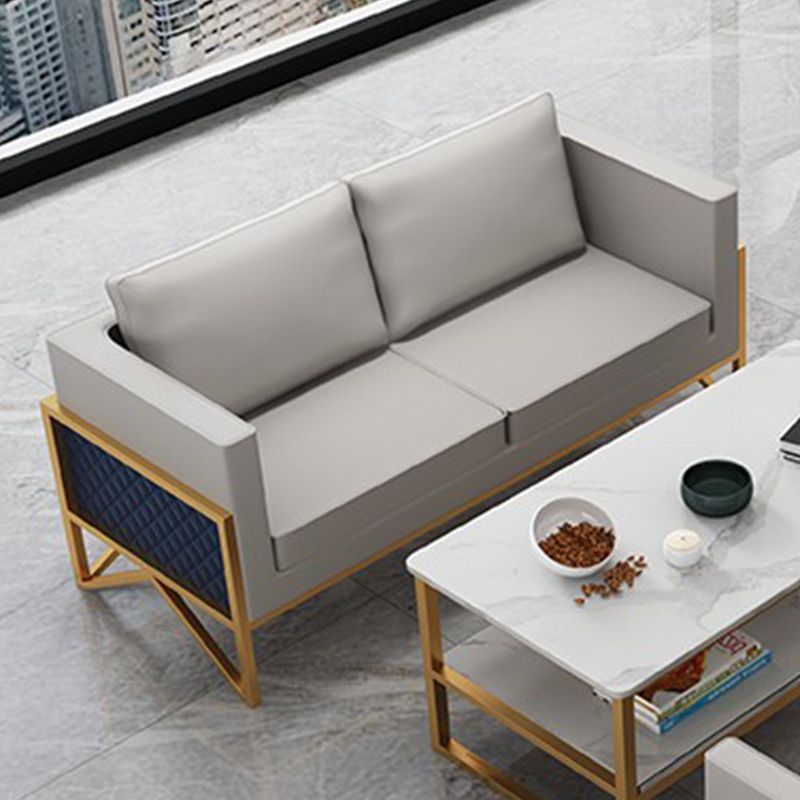 Divano a smoking in pelle genuina in pelle 26,77 "divano standard moderno largo