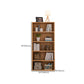 Closed Back Standard Bookcase Modern Engineered Wood Bookshelf