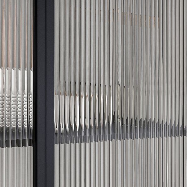 Sideboard di ferro della porta di vetro moderno server moderno con spazio per il soggiorno cucina