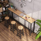 Rectangle Bar Table Contemporary Bar Table with Trestle Base Clearhalo 'Bar Furniture' 'Bar Tables' 'bar_tables' 'furn' 'furn_bar_tables' 'Furniture' 'furniture_bar_tables' 'Kitchen & Dining Furniture' 1200x1200_32ef3600-7cfb-4a6d-8f6c-fd29454287f9