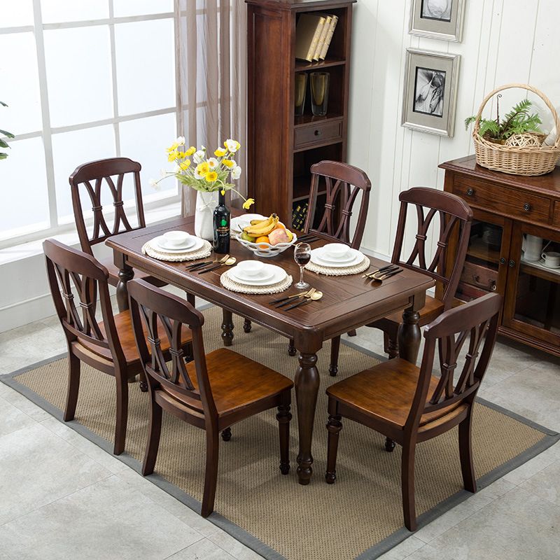 Glam Wood Dining Chair Cross Back Folding Chair for Dining Room in Brown Clearhalo 'Dining Chairs' 'Dining Tables & Seating' 'dining_chair' 'furn' 'furn_dining_chair' 'Furniture' 'furniture_dining_chair' 'Kitchen & Dining Furniture' 1200x1200_32ef98b5-3f22-4654-b102-258d0a60b702