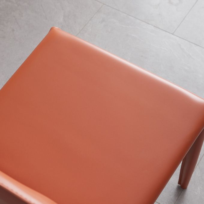 Modern Metal Dining Room Chairs Armless Leather Dining Chair for Restaurant Clearhalo ' kitchen&dining_furn' 'Dining Chairs' 'Dining Tables & Seating' 'dining_chair' 'furn' 'furn_dining_chair' 'Furniture' 'furniture_dining_chair' 'Kitchen & Dining Furniture' 'kitchen' 1200x1200_32efe24d-610c-4dff-b515-762073f64714