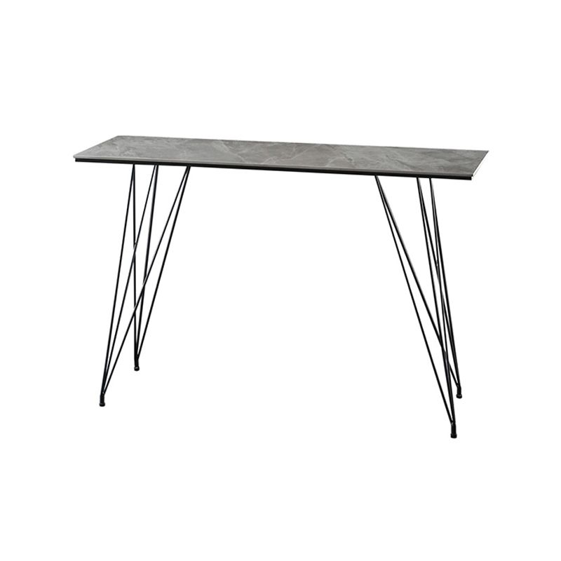 Modern Bar Table Set 1/2/3 Pieces Rectangle Stone Counter Table with High Stools Clearhalo 'Bar Furniture' 'furn' 'furn_home_bar_bar_sets' 'Furniture' 'Home Bars & Bar Sets' 'home_bar_bar_sets' 'Kitchen & Dining Furniture' 1200x1200_32f02925-cb37-42bb-9425-65a45ab12b24