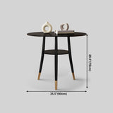 Traditional Luxury Style Dining Table Round Sintered Stone Table for Dining Room Clearhalo ' dining_table' 'Dining Tables & Seating' 'Dining Tables' 'furn' 'furn_dining_table' 'Furniture' 'furniture_dining_table' 'Kitchen & Dining Furniture' 'kitchen&dining_furn' 'kitchen' 'kitchen_dining_table' 1200x1200_32f28c6d-275c-4048-8804-e4ab1fc956d1