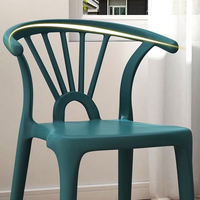 Modern Home Plastic Arm Chair Matte Finish Wishbone Dining Chair Clearhalo ' kitchen&dining_furn' 'Dining Chairs' 'Dining Tables & Seating' 'dining_chair' 'Furniture' 'furniture_dining_chair' 'Kitchen & Dining Furniture' 'kitchen' 1200x1200_32f28e4a-0c2c-427d-ab15-2555fa590c42