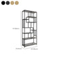 Glam Shelf Bookcase Open Back Metal Book Shelf for Study Room Clearhalo 'Bookcases' 'furn' 'furn_bookcases' 'Furniture' 'Office Furniture' 1200x1200_32f2f49d-6d04-44de-952d-2e467d21bb8d