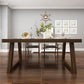 Rectangle Dining Set 1/2/3/5 Pcs Solid Wood Dining Table and Chairs