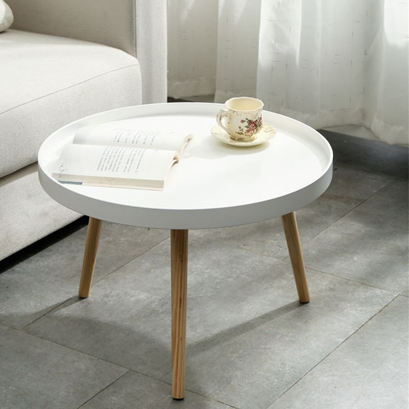 White Round Accent Side Table Solid Wood Abstract Side End Table Clearhalo 'Coffee & Accent Tables' 'End & Side Tables' 'end_side_table' 'end_side_tables' 'furn' 'furn_end_side_tables' 'Furniture' 'furniture_end_side_table' 'Living Room Furniture' 1200x1200_32f77faf-0380-4fd7-b282-13f772b76dc0