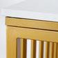 Bar Height Pub Table Glam Style Rectangle Bar Table with Stone Top Clearhalo 'Bar Furniture' 'Bar Tables' 'bar_tables' 'furn' 'furn_bar_tables' 'Furniture' 'Kitchen & Dining Furniture' 1200x1200_32f7e5aa-9d74-47a8-960f-f18d39efef78