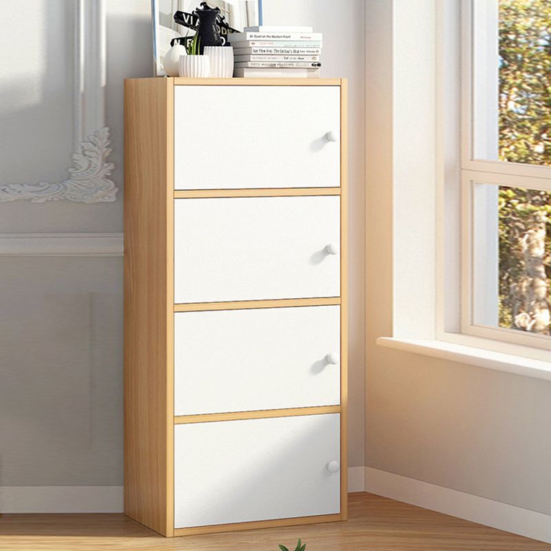 Contemporary Matte Finish Dresser Vertical Wood Storage Chest