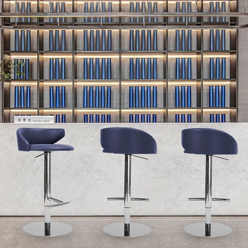 Industrial Leather Bar Stool Adjustable Height Counter Stool for Bristol Clearhalo 'Bar Furniture' 'Bar Stools' 'bar_stools' 'furn' 'furn_bar_stools' 'Furniture' 'Kitchen & Dining Furniture' 1200x1200_32fd0559-1e7e-4ca5-9987-0267da566f90