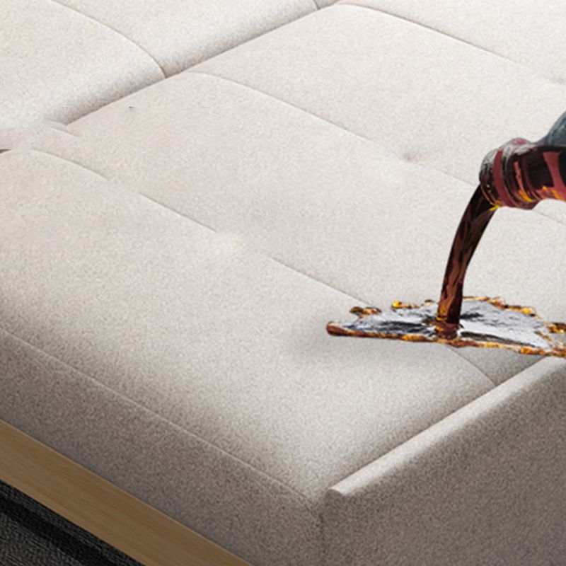 Divano dormiente in pelle glam con schiena trapuntata e scatola in metallo