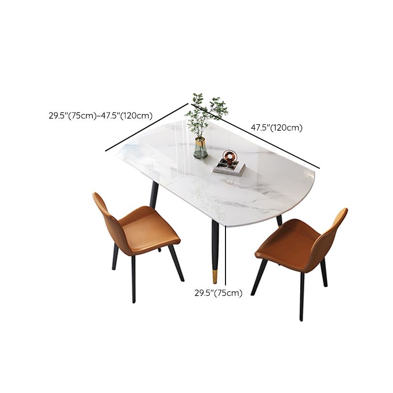 Tavolo da pranzo rotondo allungabile Tavolo da pranzo moderno in pietra