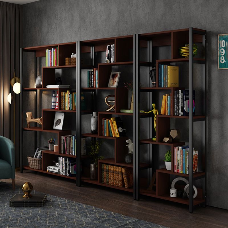 Modern Style Wood Bookcase Open Back Bookshelf for Home Office Clearhalo 'Bookcases' 'Furniture' 'furniture_bookcases' 'Office Furniture' 1200x1200_32ff3a37-b02b-4a4a-8ae4-2d897479c662