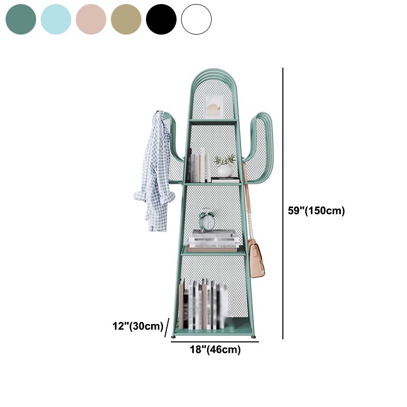 Closed Back Metal Bookshelf Scandinavian Style Bookcase for Home Office Clearhalo 'Bookcases' 'furn' 'furn_bookcases' 'Furniture' 'furniture_bookcases' 'kitchen' 'kitchen_bookcases' 'Living Room Furniture' 'Office Furniture' 1200x1200_3300e808-4c34-4fd5-8236-570f7d1710ff