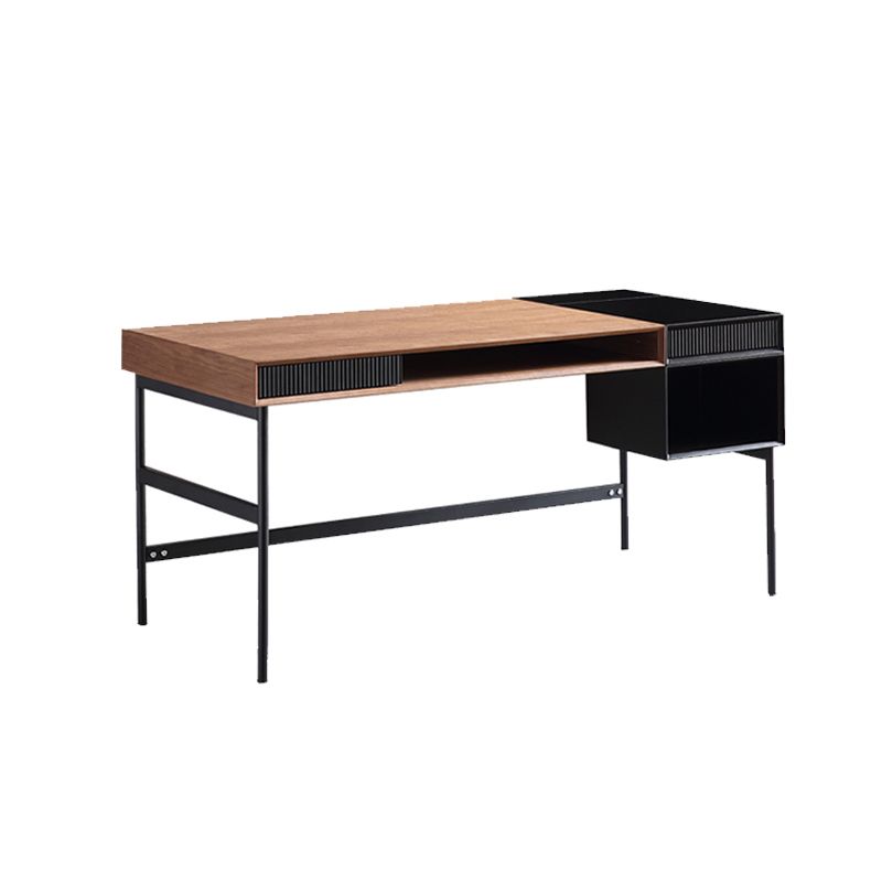 Industrial Engineered Wood Writing Desk Rectangular Office Desk with 2 Drawers Clearhalo 'furn' 'furn_office_desk' 'Furniture' 'Office Desks' 'Office Furniture' 'office_desk' 1200x1200_33032ccb-421f-43e9-a4c4-ecd8fd6ce6de