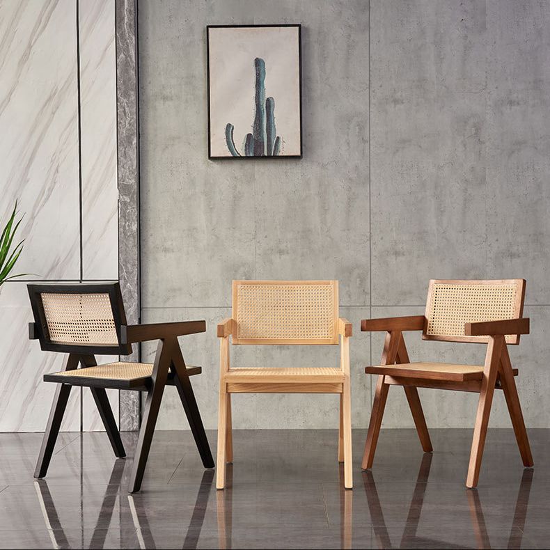Modern Style Ash Wood Kitchen Dining Chairs Open Back Dining Side Chair Clearhalo ' kitchen&dining_furn' 'Dining Chairs' 'Dining Tables & Seating' 'dining_chair' 'furn' 'furn_dining_chair' 'Furniture' 'furniture_dining_chair' 'Kitchen & Dining Furniture' 'kitchen' 1200x1200_3303fe68-ef19-4666-9e7c-81c2b972a9f6