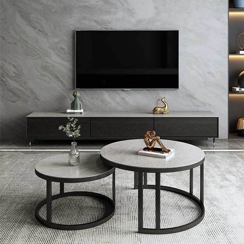 Rectangle Coffee Table Slate 2 Nesting Coffee Table Set for Living Room Clearhalo 'Coffee & Accent Tables' 'Coffee Tables' 'coffee_tables' 'furn' 'furn_coffee_tables' 'Furniture' 'Living Room Furniture' 1200x1200_33049d71-8053-4eda-89ab-3f4164d3295f