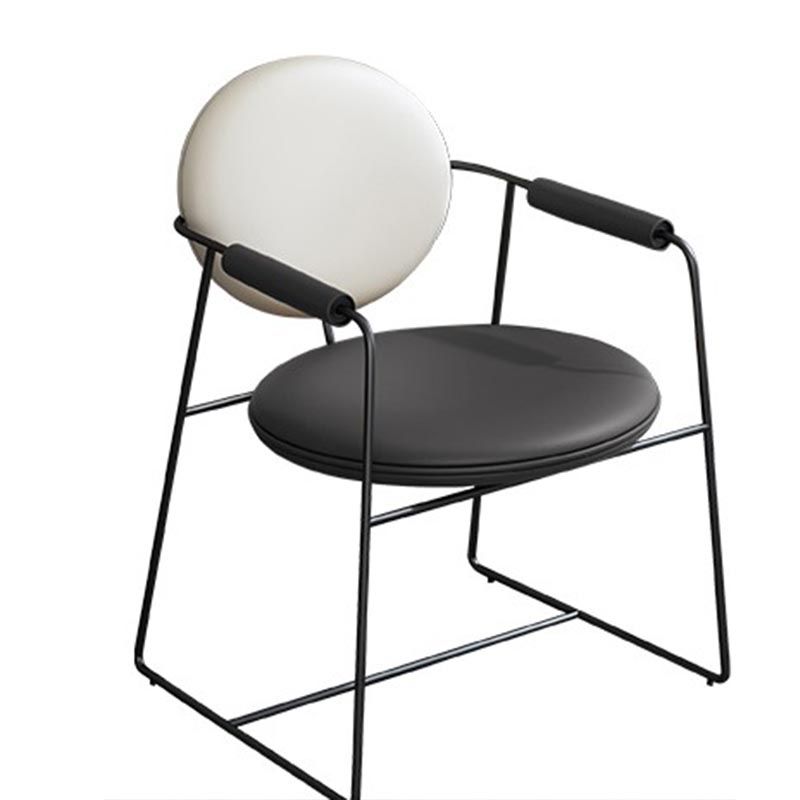 Lederpolsterer Armstuhl König Louis Back Stuhl für Esszimmer