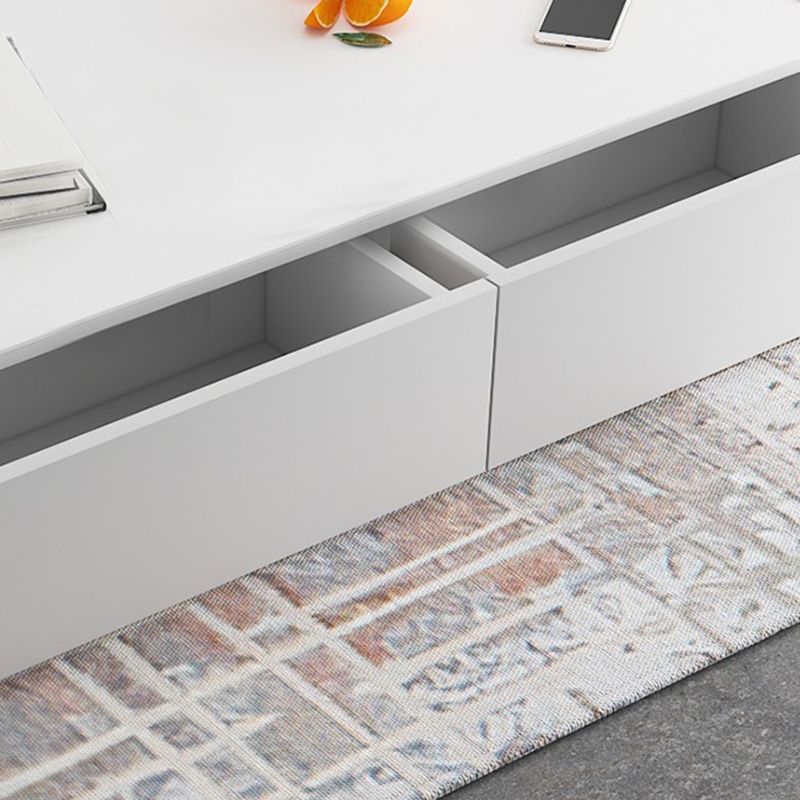 12 / 16 - Inch TV Console Faux Wood TV Console Stand With Cabinets / Drawers in White Clearhalo 'furn' 'furn_tv_stands_entertainment_centers' 'Furniture' 'Living Room Furniture' 'TV Stands & Entertainment Centers' 'TV Stands & Media Storage Furniture' 'tv_stands_entertainment_centers' 1200x1200_33061b64-2706-41ce-8f1e-f581ee6aab48
