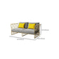 Contemporary Tuxedo Arm Sofa Stationary Gray Sofa for Living Room