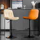 Contemporary Metal Legs Bar Stools Faux Leather Indoor Counter Chair