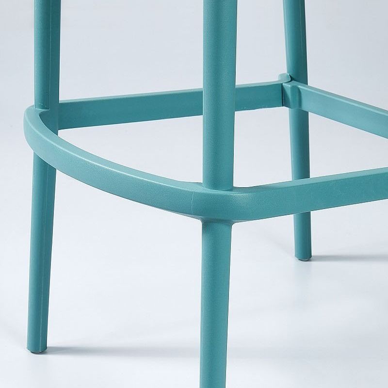 Contemporary Bar-stool Plastic Counter Bar Stool with Plastic Legs for Home Clearhalo 'Bar Furniture' 'Bar Stools' 'bar_stools' 'furn' 'furn_bar_stools' 'Furniture' 'furniture_bar_stools' 'Kitchen & Dining Furniture' 1200x1200_33090254-92e6-48a3-81fd-4431d36c47e1
