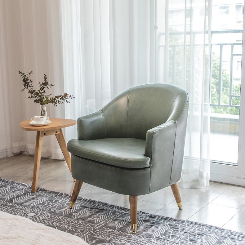 Minimalist Style Upholstered Side Chair Solid Back Arm Single Dining Side Chair for Home Clearhalo ' kitchen&dining_furn' 'Dining Chairs' 'Dining Tables & Seating' 'dining_chair' 'furn' 'furn_dining_chair' 'Furniture' 'furniture_dining_chair' 'Kitchen & Dining Furniture' 'kitchen' 1200x1200_33100ba2-7dce-4da5-939a-1b7e399273ec