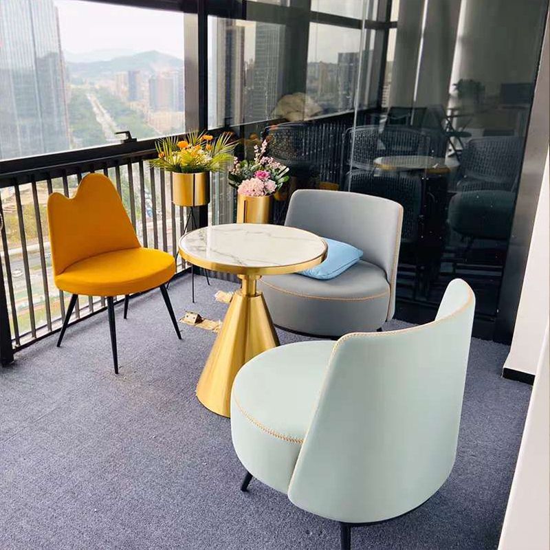 Round Stone Top Side End Table Frame Sofa Side End Table for Living Room Clearhalo 'Coffee & Accent Tables' 'End & Side Tables' 'end_side_table' 'end_side_tables' 'furn' 'furn_end_side_tables' 'Furniture' 'furniture_end_side_table' 'Living Room Furniture' 1200x1200_33103adb-afed-4a0d-a653-a4c28fb549ee