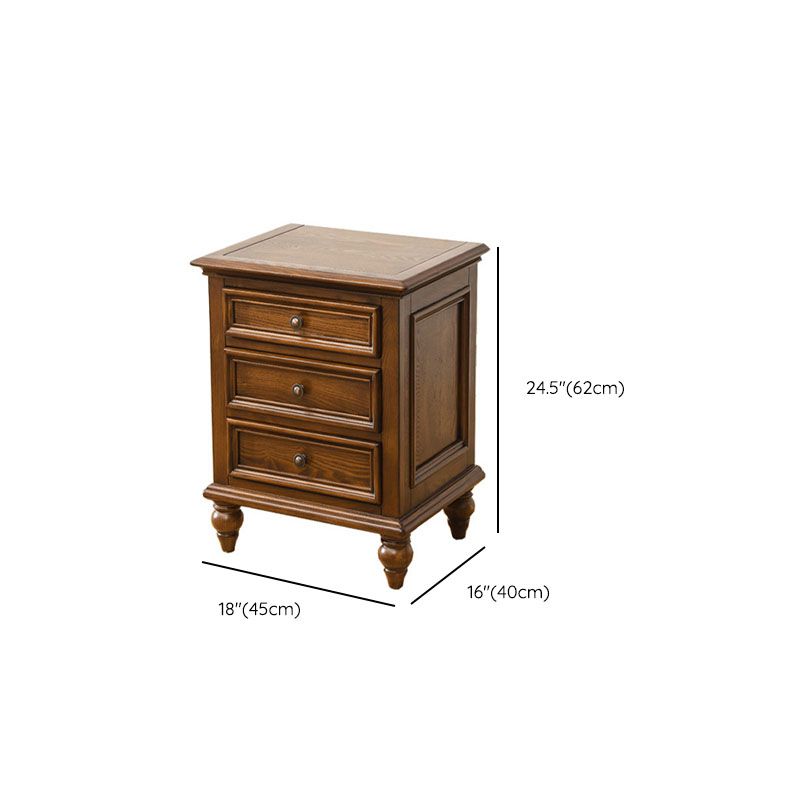 Traditional Night Table Storage Bed Nightstand with 3 Drawers for Home Clearhalo 'Bedroom Furniture' 'furn' 'furn_night_stand' 'Furniture' 'night_stand' 'Nightstands' 1200x1200_3310d4f2-a677-4538-bc70-9c1847e0155d