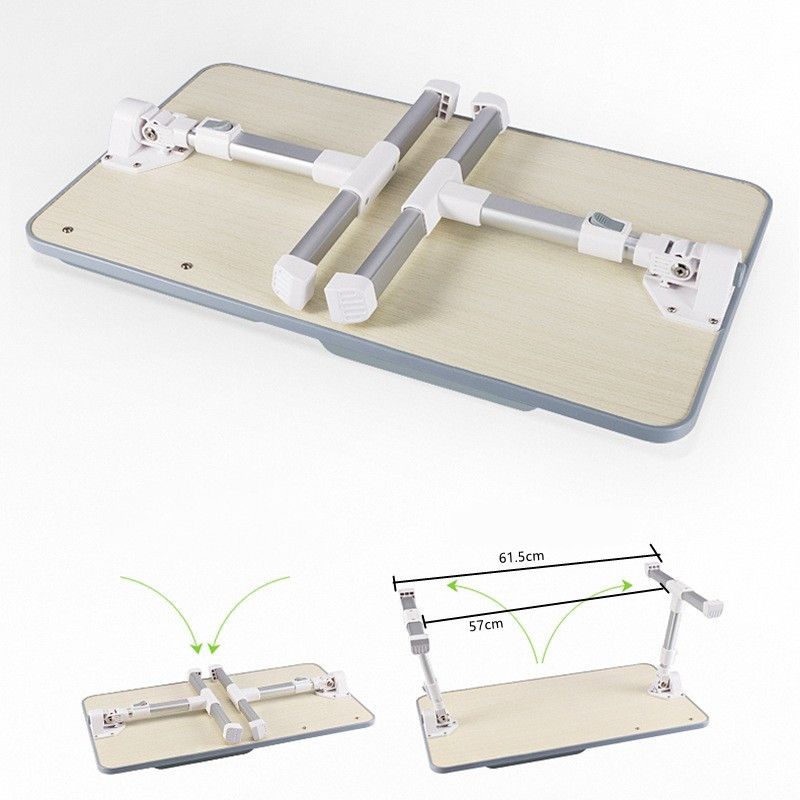 Modern Rectangular Shape Office Desk Wooden Writing Desk with 2-Legs for Home