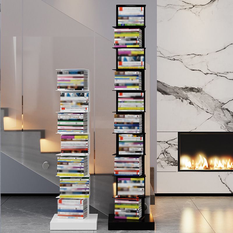 Closed Metal Bookcase Modern Geometry Shelves for Study Room Clearhalo 'Bookcases' 'Furniture' 'furniture_bookcases' 'kitchen' 'kitchen_bookcases' 'Living Room Furniture' 'Office Furniture' 1200x1200_3310e214-0350-4787-ab36-d16f17aad2aa