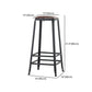 Industrial Armless Backrest Counter Stool Iron Cafe Bar Stool with Leather Cushion Clearhalo 'Bar Furniture' 'Bar Stools' 'bar_stools' 'furn' 'furn_bar_stools' 'Furniture' 'furniture_bar_stools' 'Kitchen & Dining Furniture' 1200x1200_33110a3c-869c-4685-a63f-dc1a26c8f472