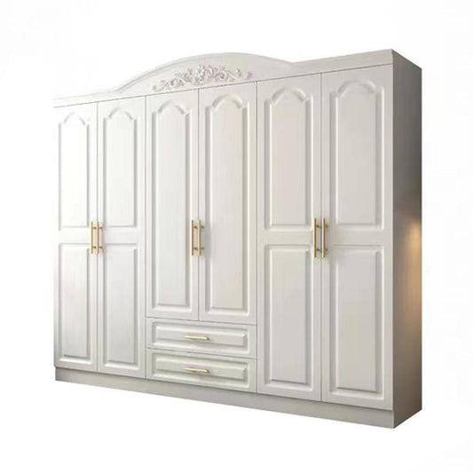 French Country Wardrobe White Wooden Wardrobe Closet for Bedroom Clearhalo 'Armoires & Wardrobes' 'armoires_wardrobes' 'Bedroom Furniture' 'furn' 'furn_armoires_wardrobes' 'Furniture' 1200x1200_33116b1b-e0fb-410d-8951-56c233c8b36c