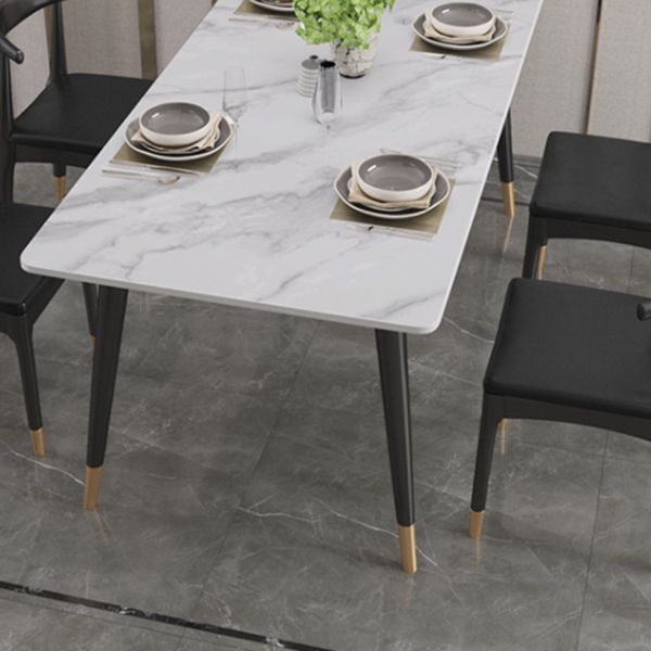 Industrial Style Dining Room Collection Marble Dining Table With 4-foot Clearhalo 'Dining Tables & Seating' 'Dining Tables' 'dining_table' 'furn' 'furn_dining_table' 'Furniture' 'furniture_dining_table' 'Kitchen & Dining Furniture' 'kitchen' 'kitchen_dining_table' 1200x1200_33118d2e-a3e1-40ac-ae9e-6a27cb0001c2