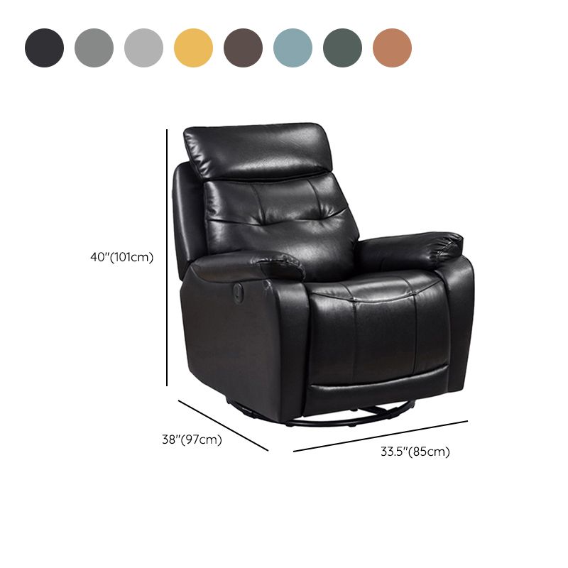 38" Wide Standard Recliner Genuine Leather Single Recliner Chair