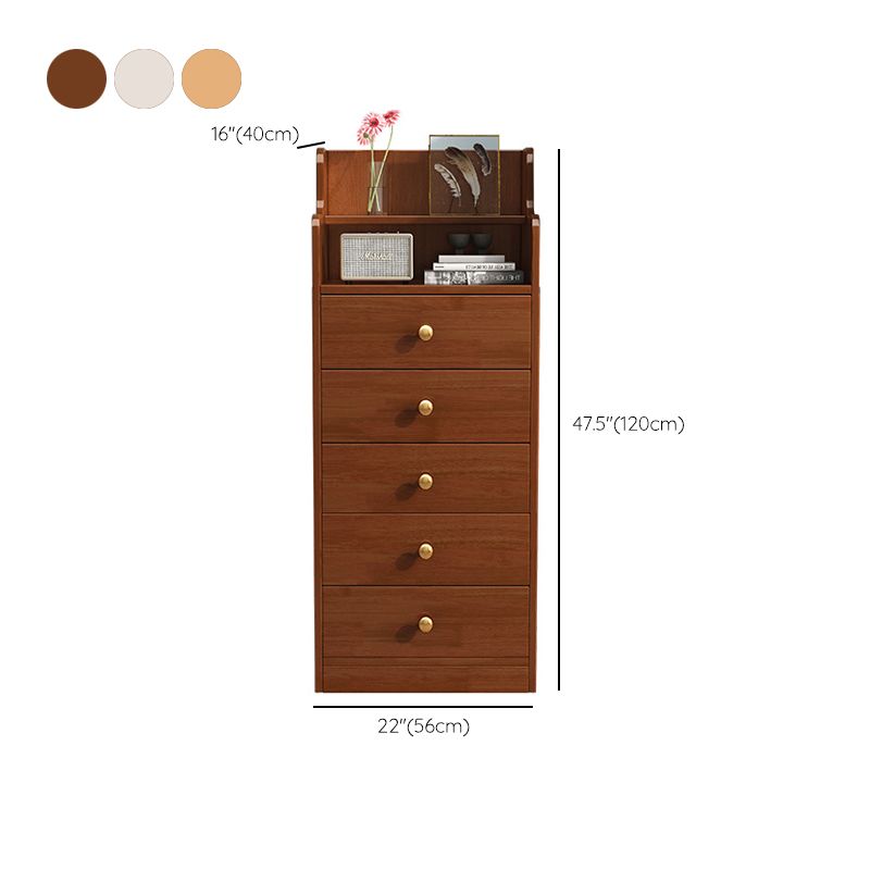 22-In Wide Solid Wood Accent Chest Mid Century 1 - Shelf Cabinet with Drawers Clearhalo 'Cabinets & Chests' 'cabinets_chests' 'furn' 'furn_cabinets_chests' 'Furniture' 'Living Room Furniture' 1200x1200_3314067a-d84a-4b04-8894-6467e9a36d58