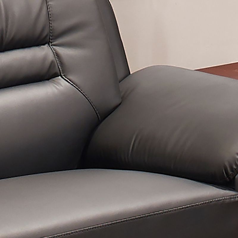 Traditional Sewn Pillow Back Sofa 35.43"High Rolled Arm Sofa, Black Clearhalo 'furn' 'furn_sofas' 'Furniture' 'furniture_sofas' 'kitchen' 'kitchen_sofas' 'Living Room Furniture' 'Sofa' 'sofas' 1200x1200_3314ab80-b6f5-4574-8403-0a040a51ccd5