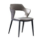 Upholstered Dining Chairs Industrial Open Back Arm Dining Chairs for Home