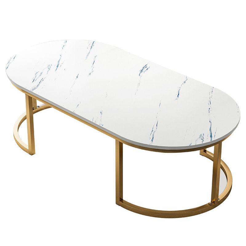 Solid Wood Coffee Table Round Minimalist Coffee Table for Living Room