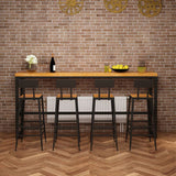 Tavolo da bar in legno massiccio di barra barra contemporanea altezza tavolo da pub per interno