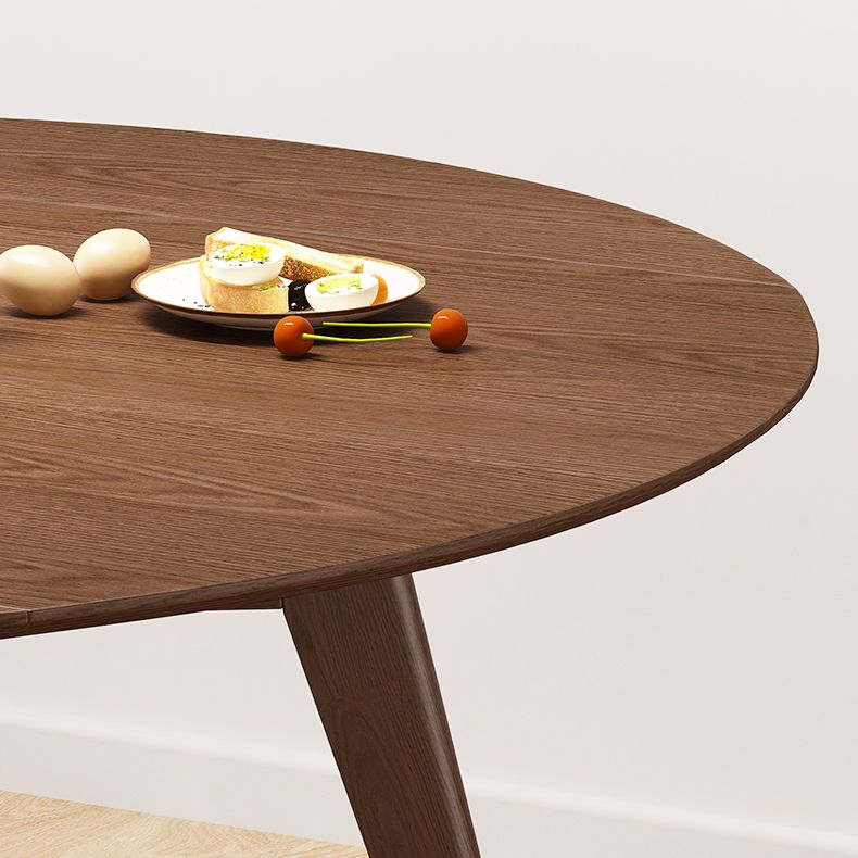Extendable Round Dining Table for Restaurant Modern Rubber Wood Table with 4 Legs Clearhalo ' dining_table' 'Dining Tables & Seating' 'Dining Tables' 'furn' 'furn_dining_table' 'Furniture' 'furniture_dining_table' 'Kitchen & Dining Furniture' 'kitchen&dining_furn' 'kitchen' 'kitchen_dining_table' 1200x1200_33186ef5-dacf-418e-a0ba-bcdec3bb8ad7