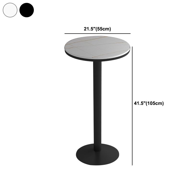 1/2/3 Pieces Round Pub Table Set Modern Stone and Metal Counter Height Set Clearhalo 'Bar Furniture' 'furn' 'furn_home_bar_bar_sets' 'Furniture' 'Home Bars & Bar Sets' 'home_bar_bar_sets' 'Kitchen & Dining Furniture' 1200x1200_3319b3b2-454f-4b2b-94ac-4014e9393b4f
