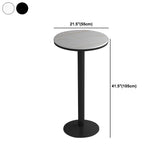 1/2/3 pezzi set da tavolo da pub rotondo set di pietre e metallo moderno