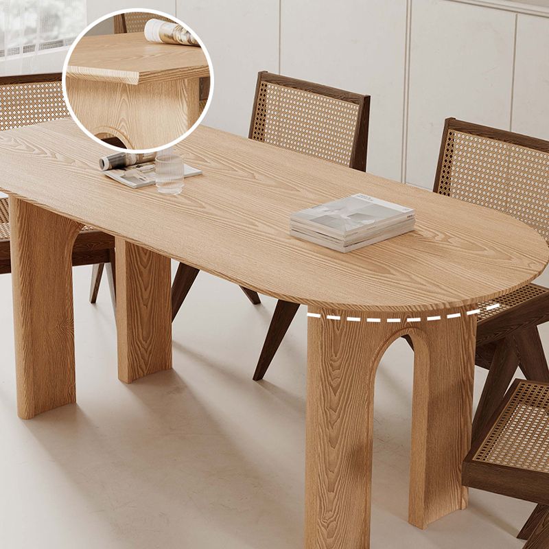 Solid Wood Dining Room Dinner Kitchen Table Contemporary Dining Table Clearhalo 'Dining Tables & Seating' 'Dining Tables' 'dining_table' 'furn' 'furn_dining_table' 'Furniture' 'Kitchen & Dining Furniture' 1200x1200_331afbcb-3c0a-40a1-9be5-a8aa0035c14f