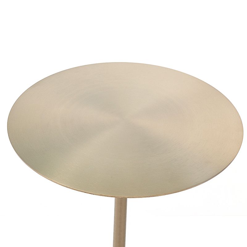 Mid-century Modern Cocktail Table Metal Iron Round Coffee Table with Top Clearhalo 'Coffee & Accent Tables' 'End & Side Tables' 'end_side_table' 'end_side_tables' 'furn' 'furn_end_side_tables' 'Furniture' 'furniture_end_side_table' 'Living Room Furniture' 1200x1200_331c5327-e011-4882-b16f-cf76acdf2f7e