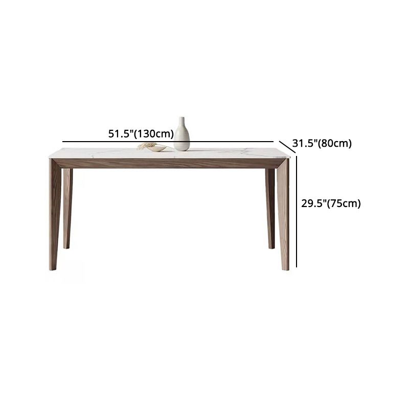 Nordic 1/2/5/7 Pieces Dining Set Sintered Stone Dining Table with Wooden Chairs Clearhalo 'Dining Room Sets' 'Dining Tables & Seating' 'dining_room_set' 'furn' 'furn_dining_room_set' 'Furniture' 'furniture_dining_room_set' 'Kitchen & Dining Furniture' 1200x1200_331cc745-312c-40ef-a0c4-87e17c01404a